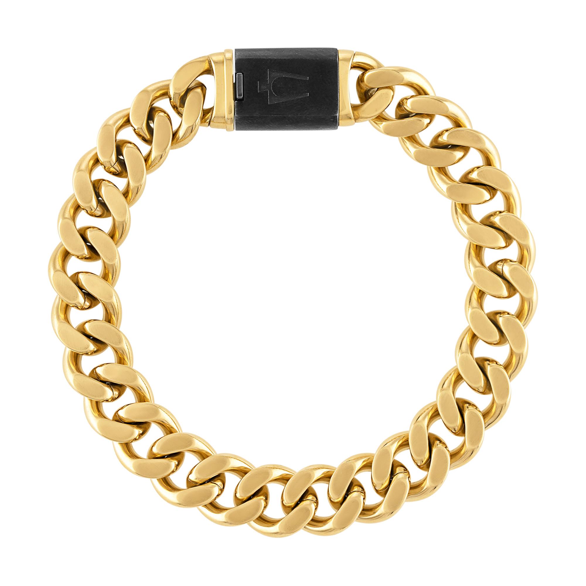Classic Curb Chain 13mm Gold-Tone Bracelet, 8.5"