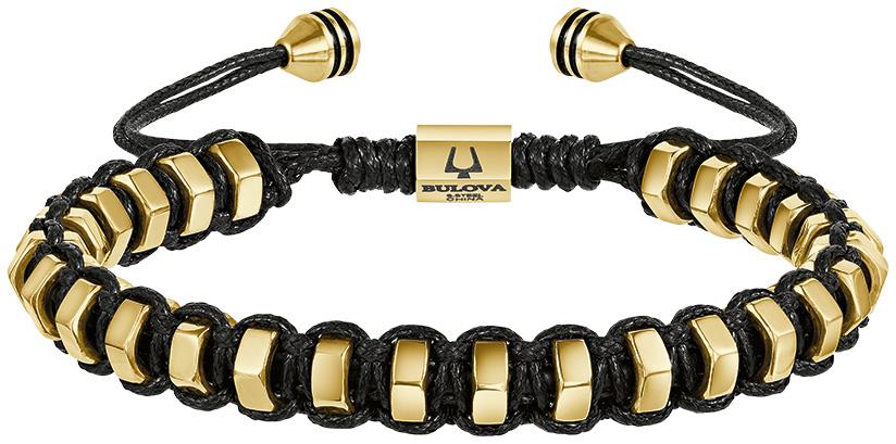Icon Bracelet Yellow IP Stainless Steel Bolt Adjustable Bolo Bracelet