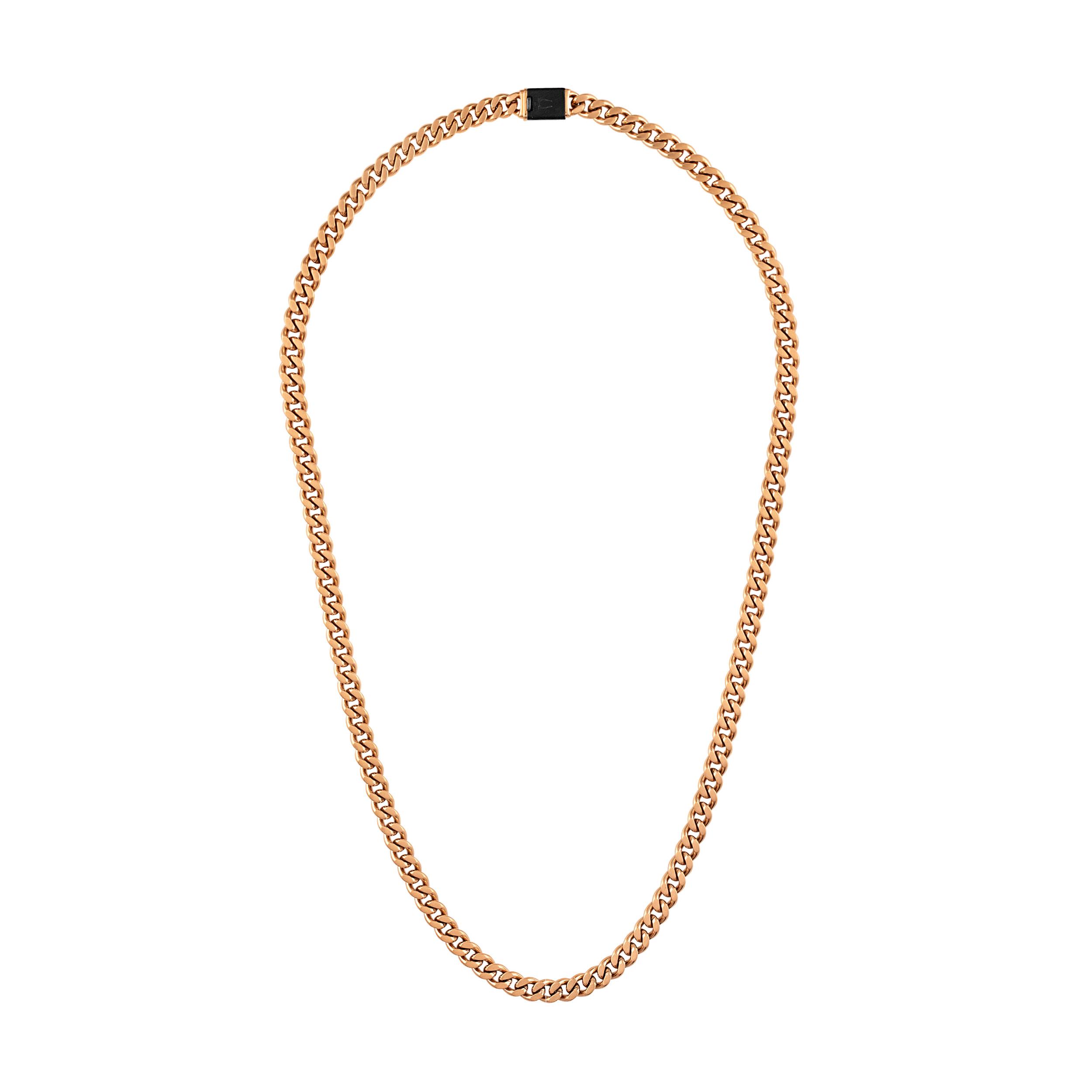 Latin GRAMMY(r) Classic 6mm Rose Gold-tone Curb Chain Necklace, 22"