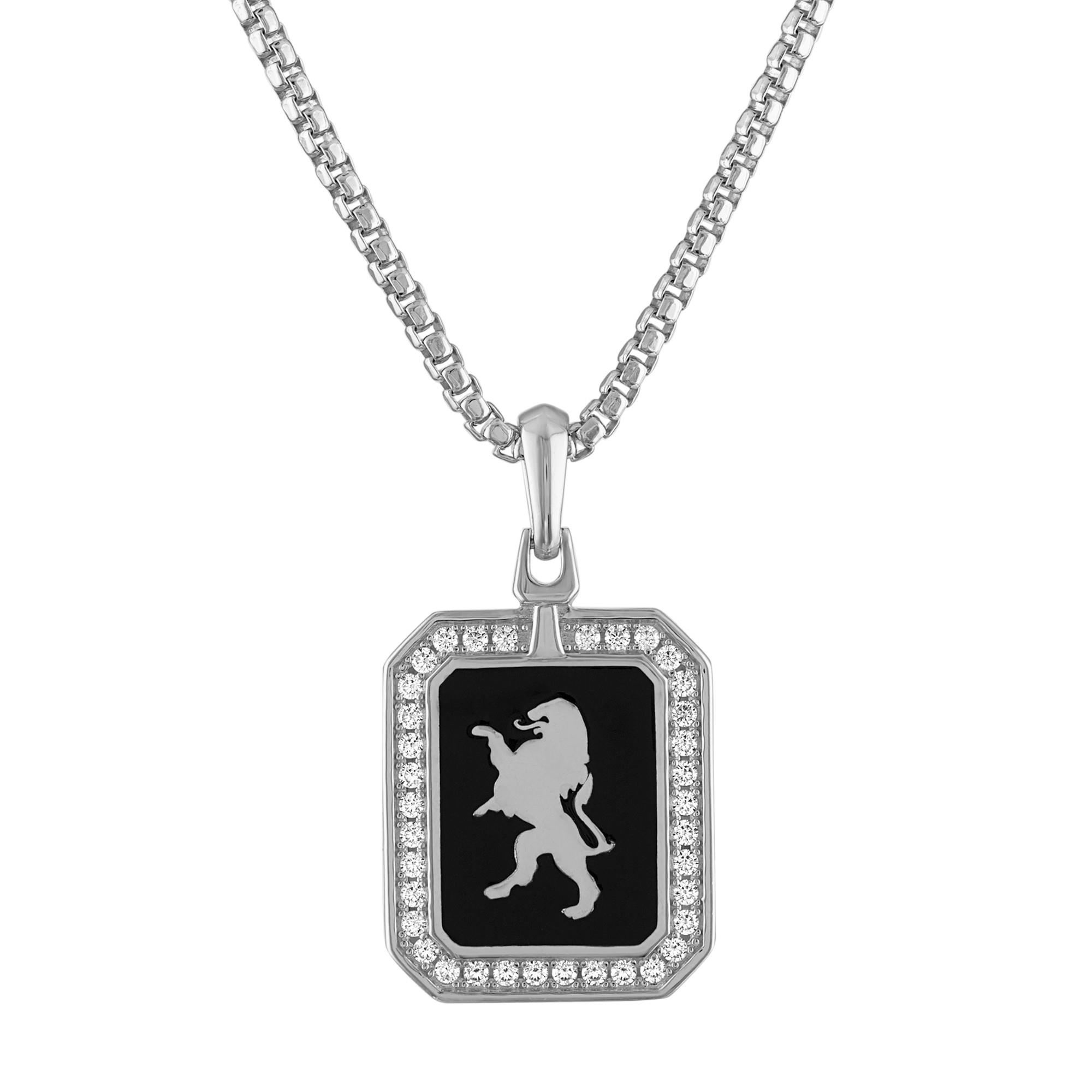Crest of Bohemia Sterling Silver Pendant, 24"-26"