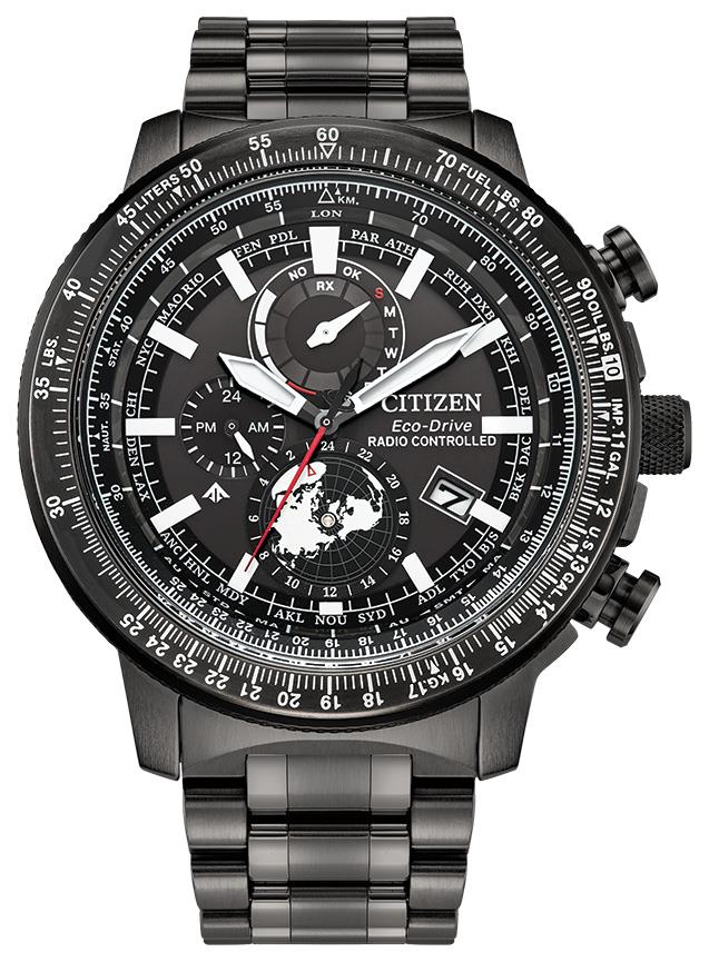 Men's Promaster Geo Trekker Eco-Drive Gray Stainless Steel Watch, Black Dial