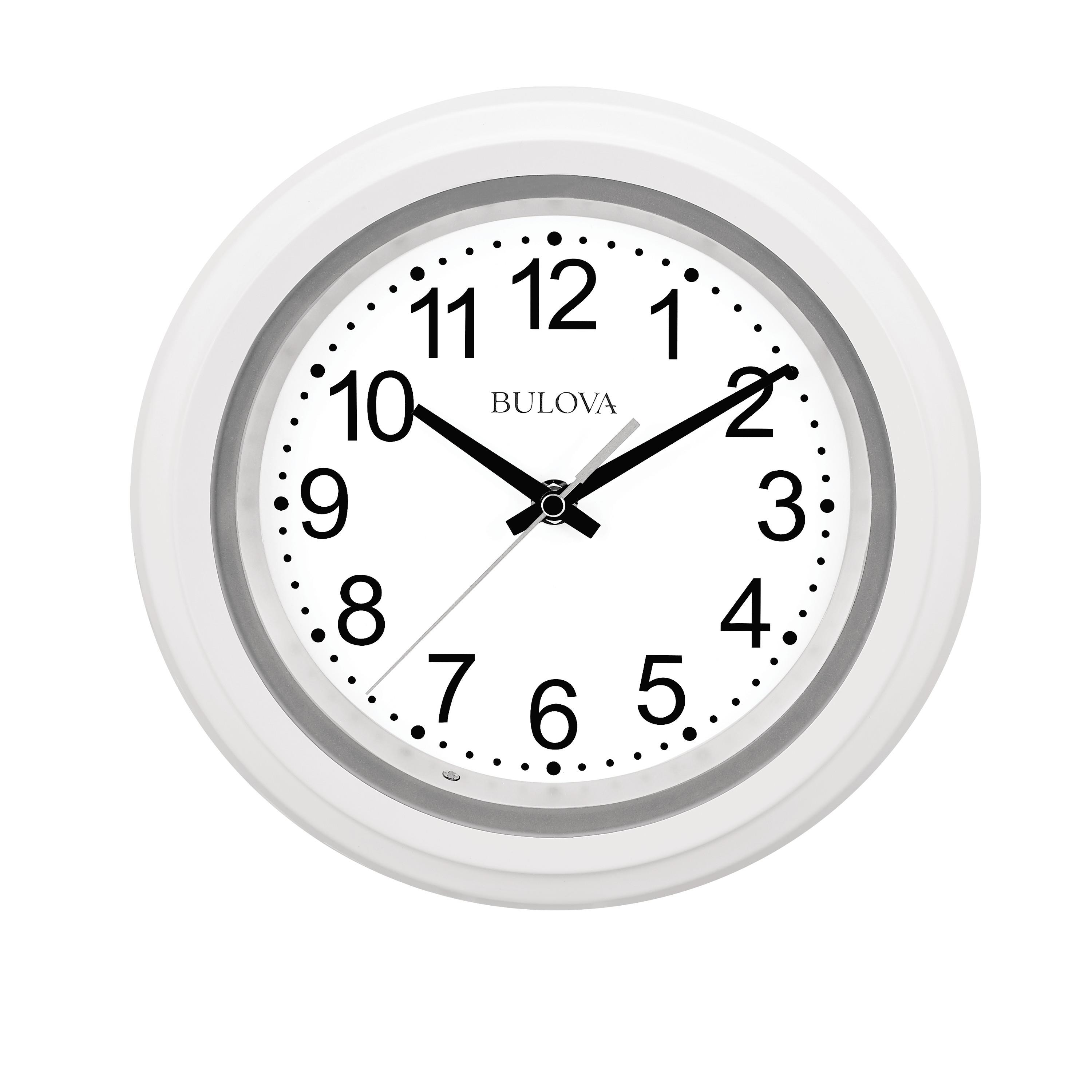Night Vision Wall Clock White