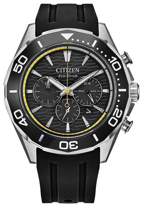 Men's Eco-Drive Endeavor Polyurethane Strap watch, Black dial