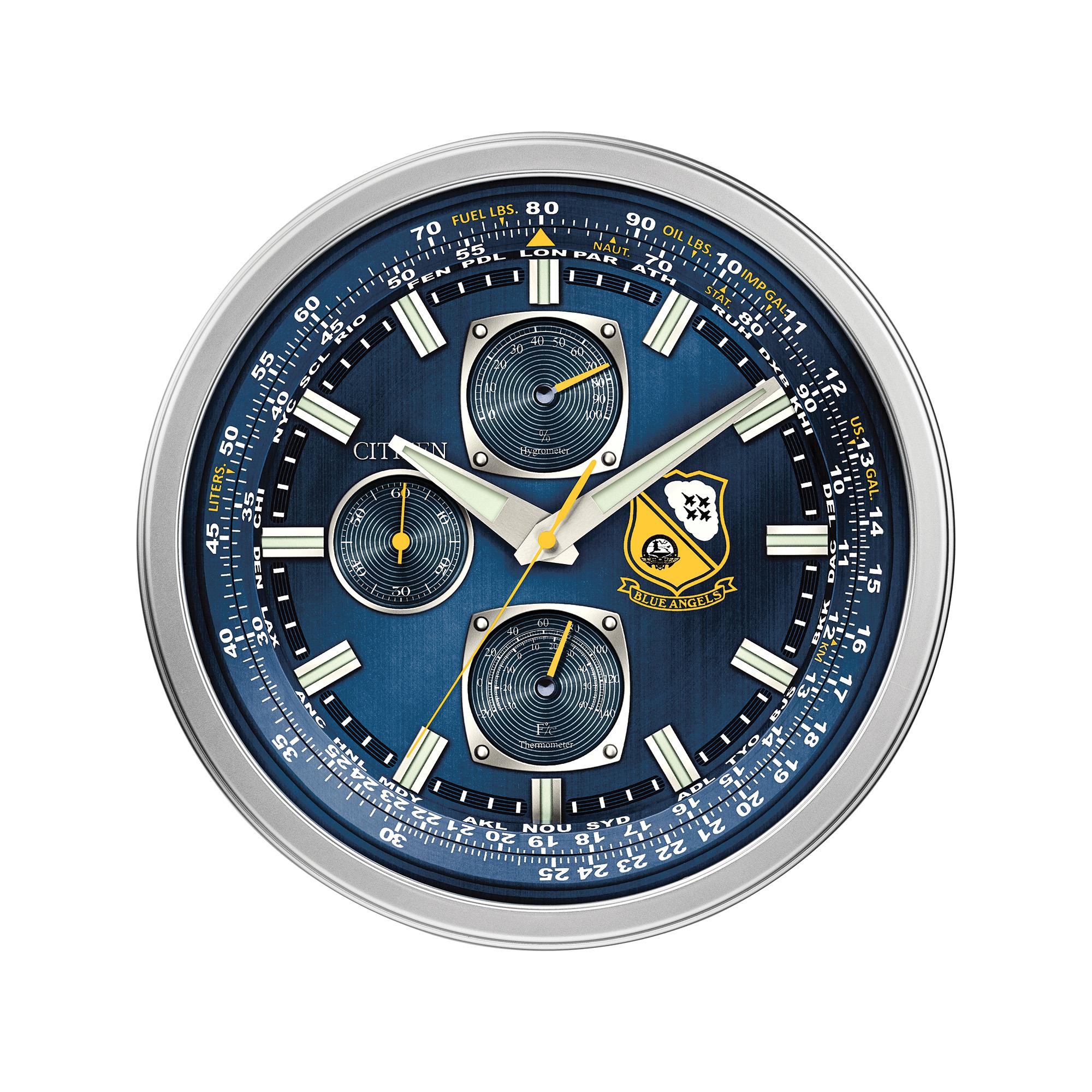 Gallery Indoor/Outdoor Blue Angels Clock