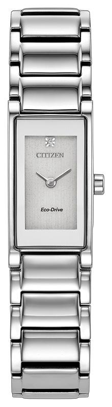 Ladies' Eco-Drive Axiom Stainless Steel Bracelet watch, Silver-Tone dial