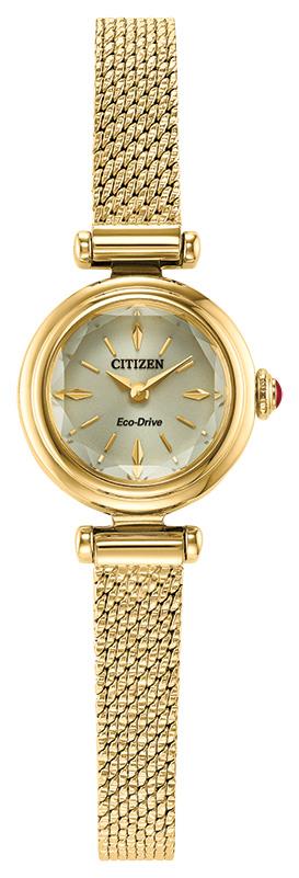 Ladies' Eco-Drive Fio Stainless Steel Bracelet watch, Gold-Tone dial