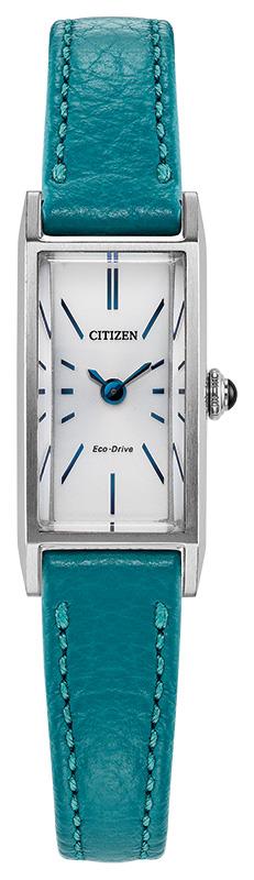 Ladies' Eco-Drive Fio Leather Strap watch, White dial