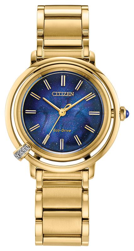 Ladies' Eco-Drive Arcly Stainless Steel Bracelet watch, Blue dial