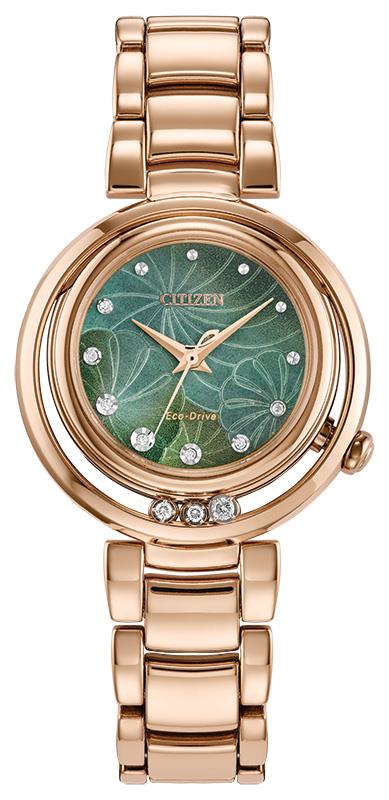 Ladies' Citizen L Arcly Eco-Drive Stainless Steel Bracelet watch, Green MOP dial