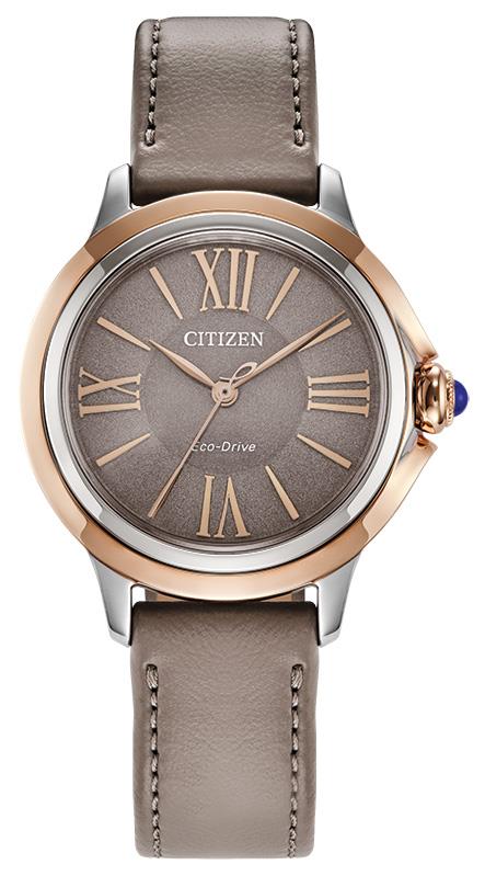 Ladies' Citizen L Ceci Eco-Drive Eco-Pet Strap watch, Taupe dial