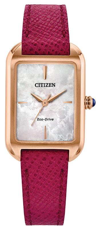 Ladies' Classic Leather Strap watch, White dial