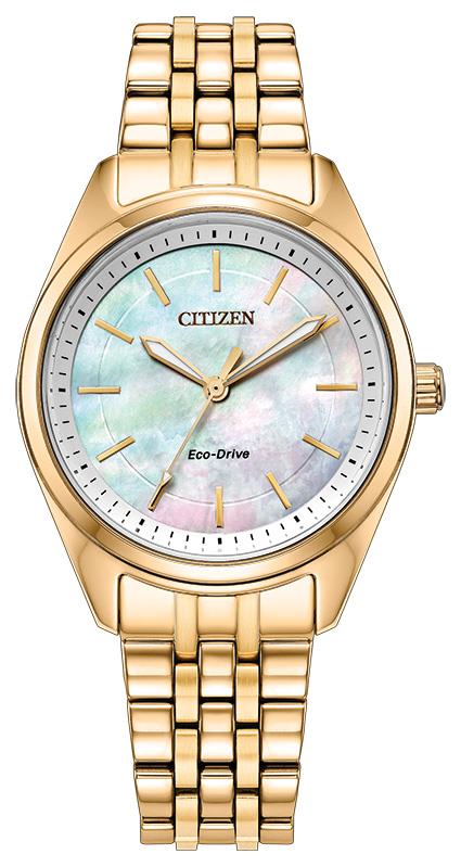 Ladies' Eco-Drive Peyten Stainless Steel Bracelet watch, White dial