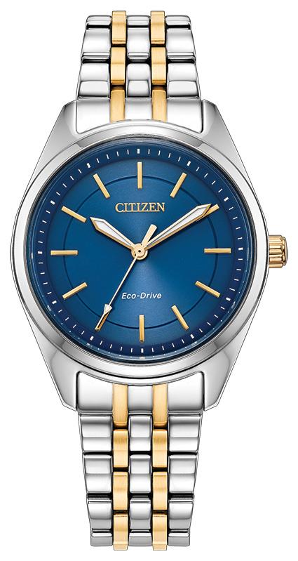 Ladies' Eco-Drive Peyten Stainless Steel Bracelet watch, Blue dial