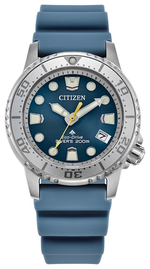 Ladies' Promaster Dive 4 Eco-Drive Polyurethane Strap watch, Blue dial