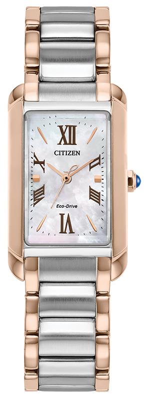 Ladies' Citizen L Bianca Eco-Drive Stainless Steel Bracelet watch, White MOP dial