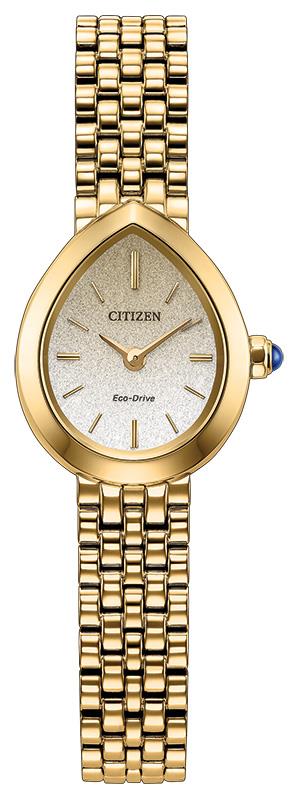 Ladies' Eco-Drive Ciitzen L Rainell Stainless Steel Bracelet watch, White dial