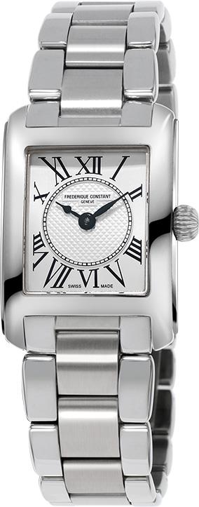 Ladies' Carree Stainless Steel Bracelet watch, Silver-Tone dial