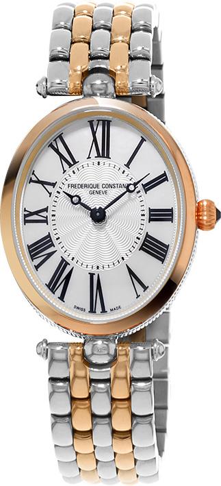 Ladies FC Classic Quartz Two-Tone Stainless Steel Bracelet watch, Silver-Tone dial