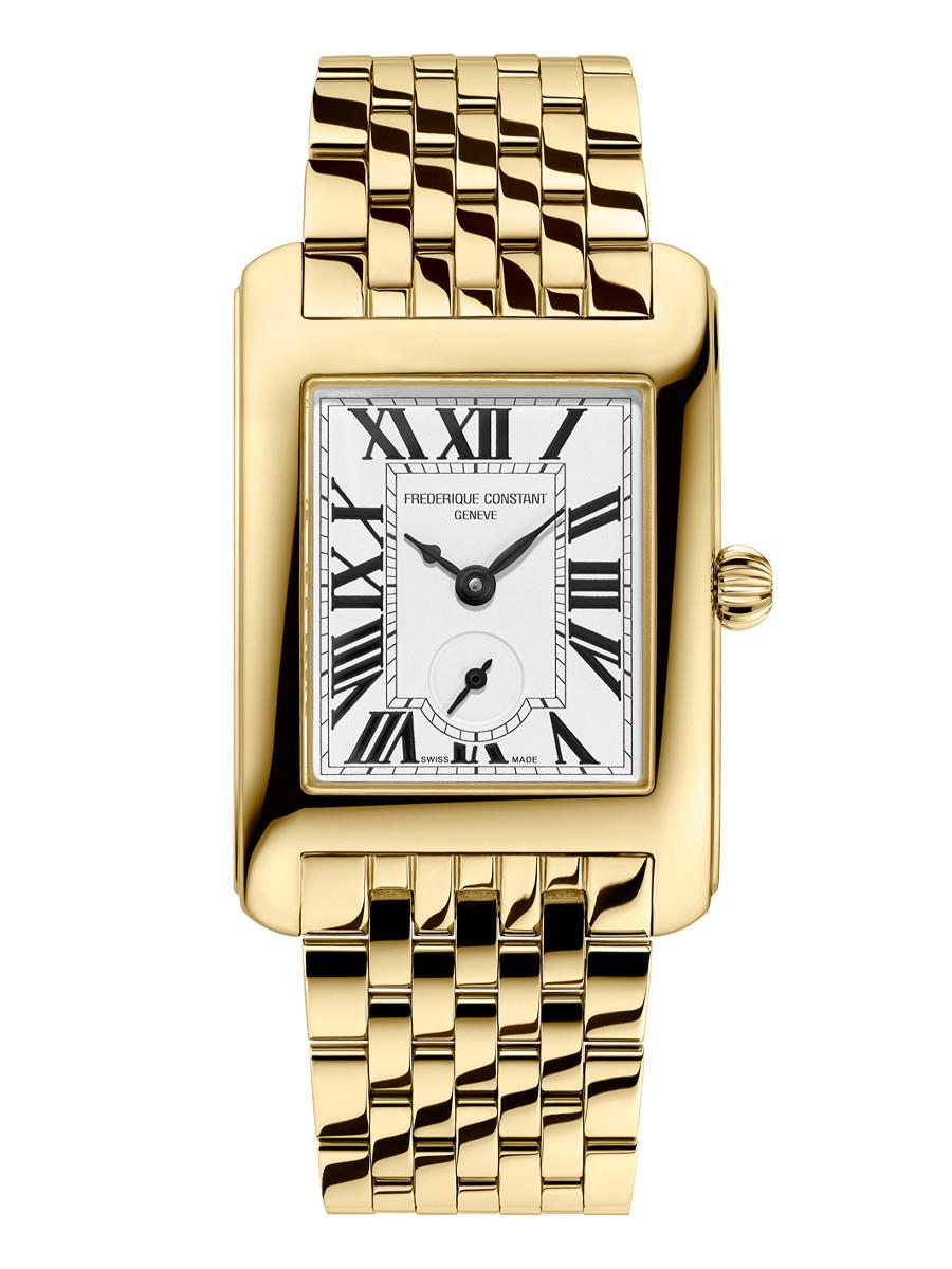 Ladies' Classic CARREE Stainless Steel Bracelet watch, White dial