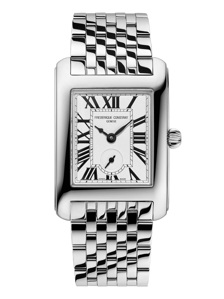 Ladies' Classic CARREE Stainless Steel Bracelet watch, Silver-Tone dial