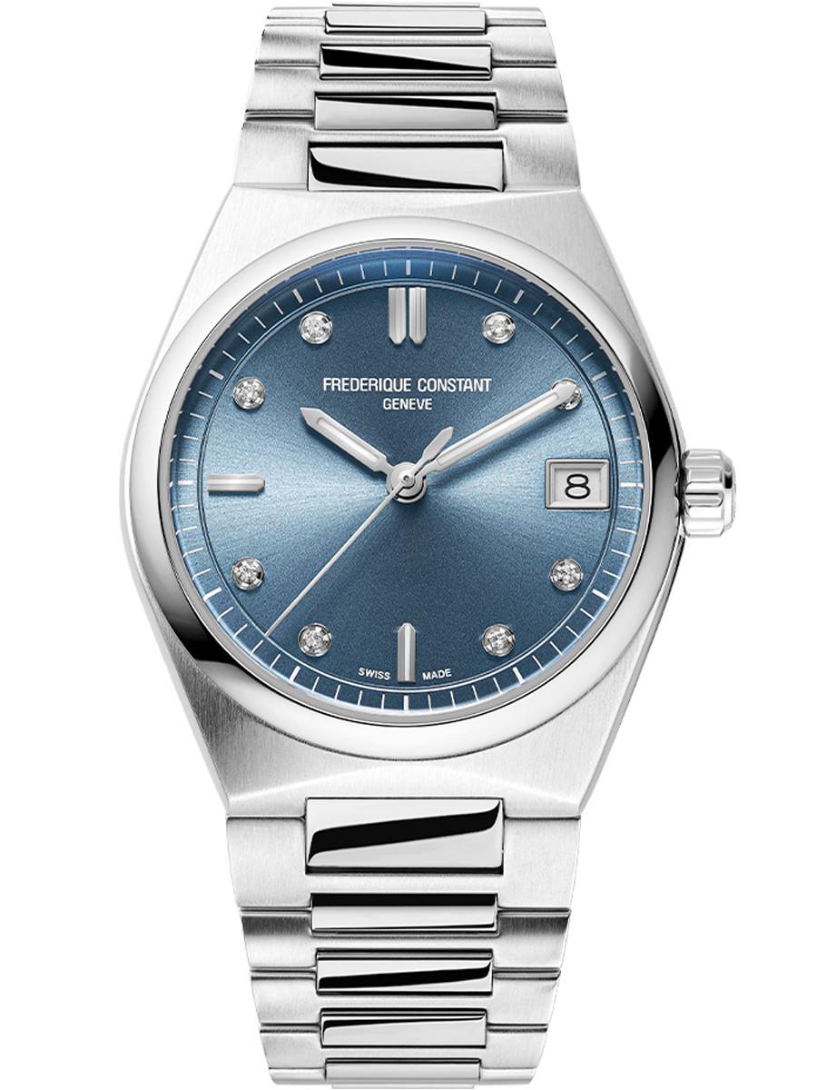 Ladies' Highlife Quartz Stainless Steel Bracelet watch, Blue dial