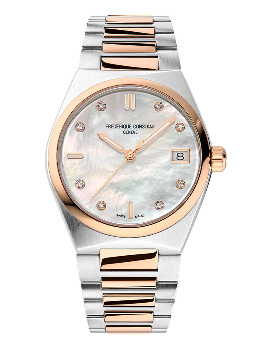 Ladies' Highlife Quartz Stainless Steel Bracelet watch, White MOP dial