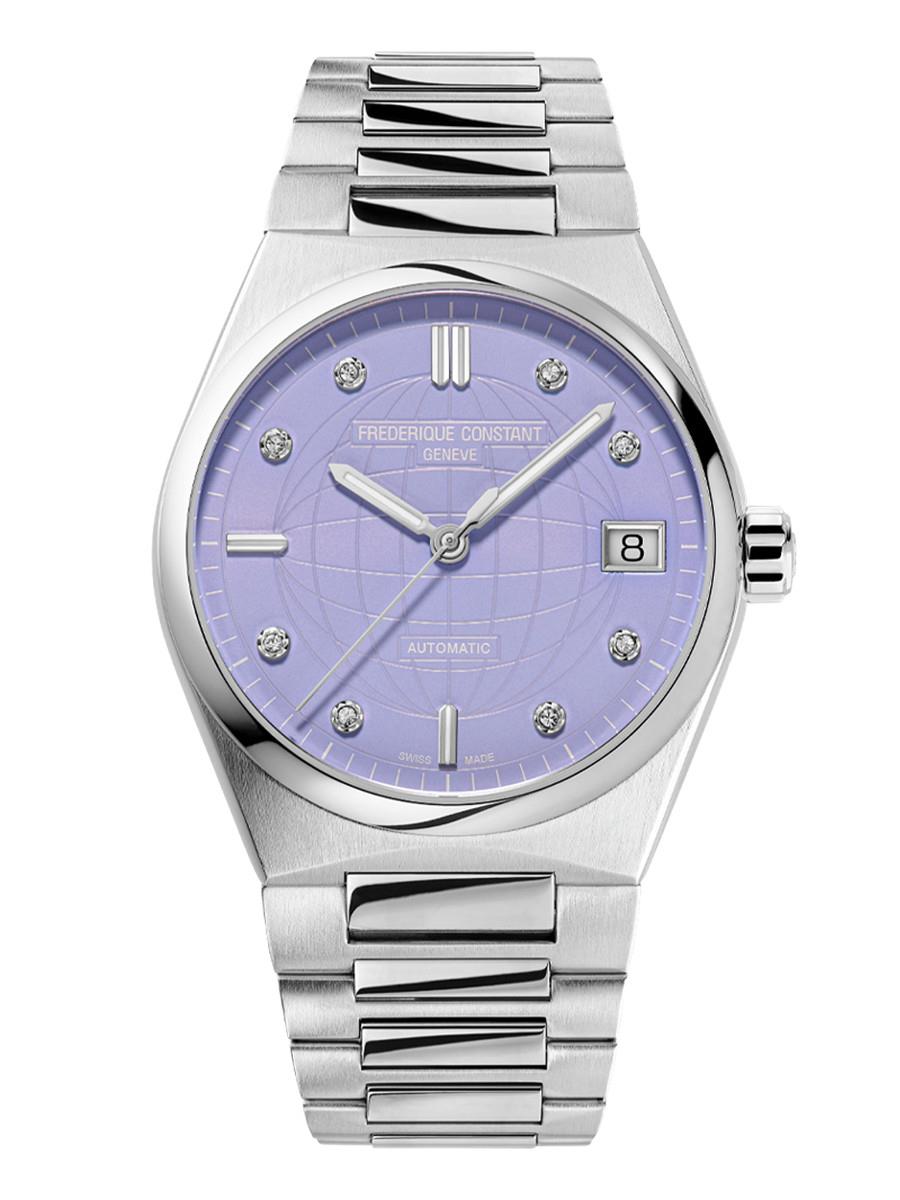 Ladies' Highlife HIGHLIFE AUTOMATIC Stainless Steel Bracelet watch, Light Purple dial