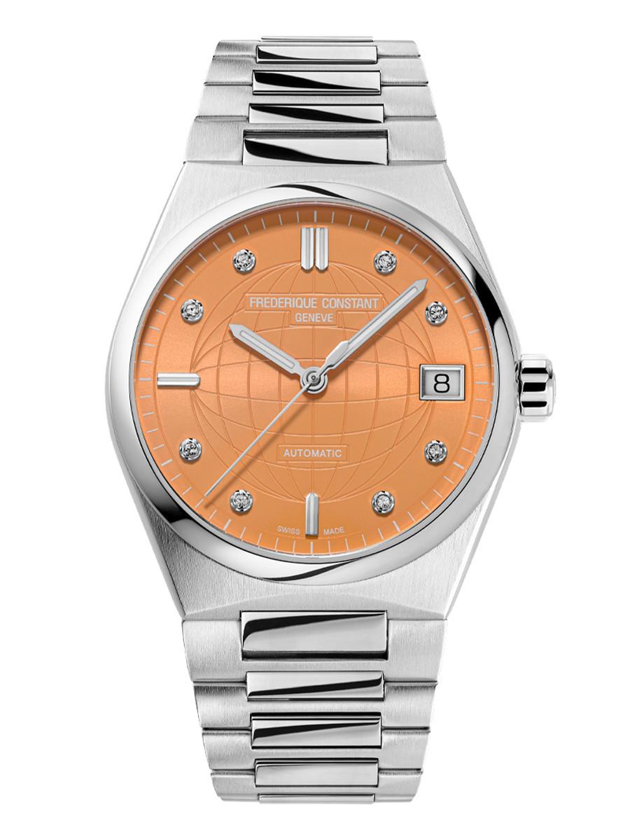 Ladies' Highlife HIGHLIFE AUTOMATIC Stainless Steel Bracelet watch, Orange dial