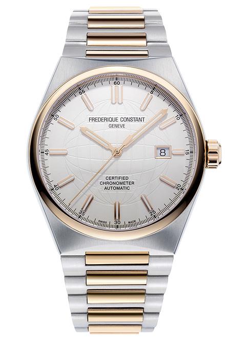 Men's FC Highlife Automatic Two-Tone Stainless Steel Bracelet watch, Silver dial