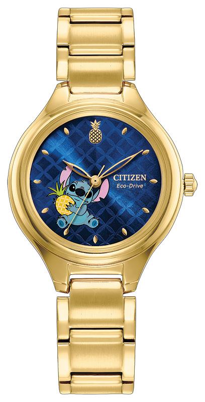 Disney Ladies' Stitch Stainless Steel Bracelet watch, Blue dial