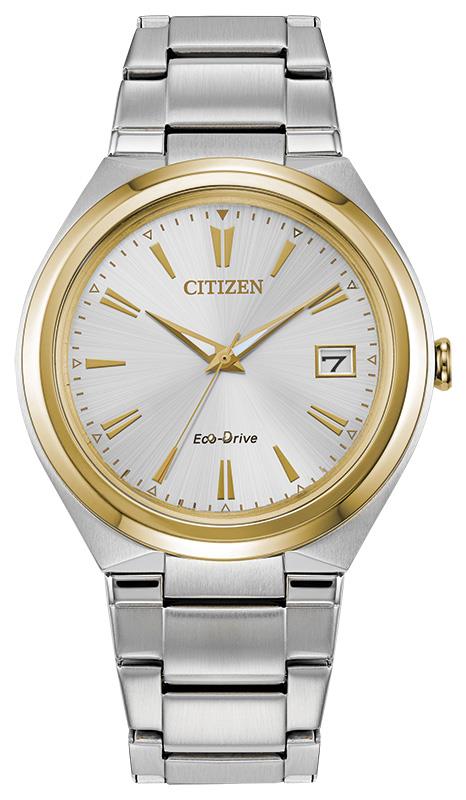 Ladies' Corporate Exclusive Eco-Drive Two-Tone SS Watch, Silver Dial
