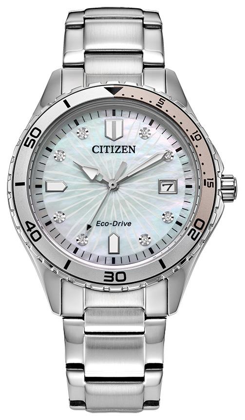 Ladies' Sport Casual Stainless Steel watch, White dial