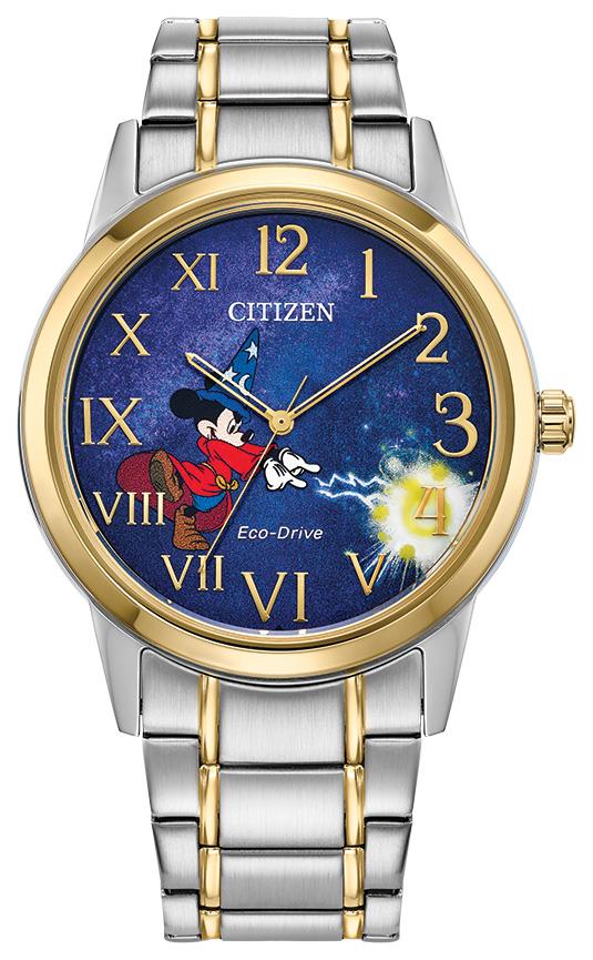 Men's Disney Mickey Mouse Stainless Steel Bracelet watch, Blue dial