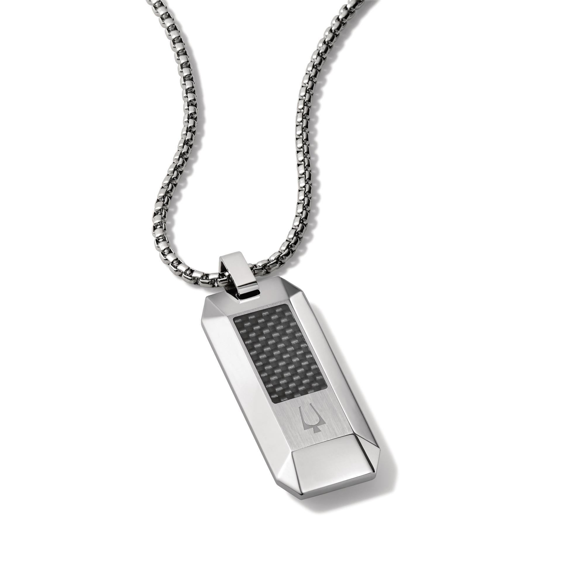 Necklace: Carbon Fiber Dogtag
