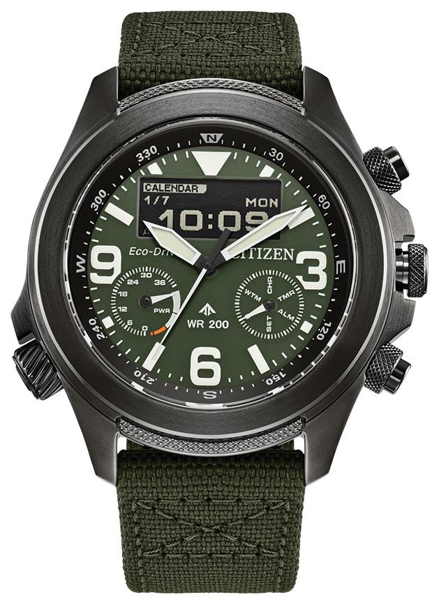 Men's Promaster Land Eco-Drive Green CORDURA Strap, Green Dial