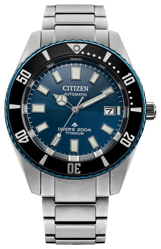 Men's Promaster Fujitsubo Super Titanium Automatic Silver SS Watch, Blue Dial