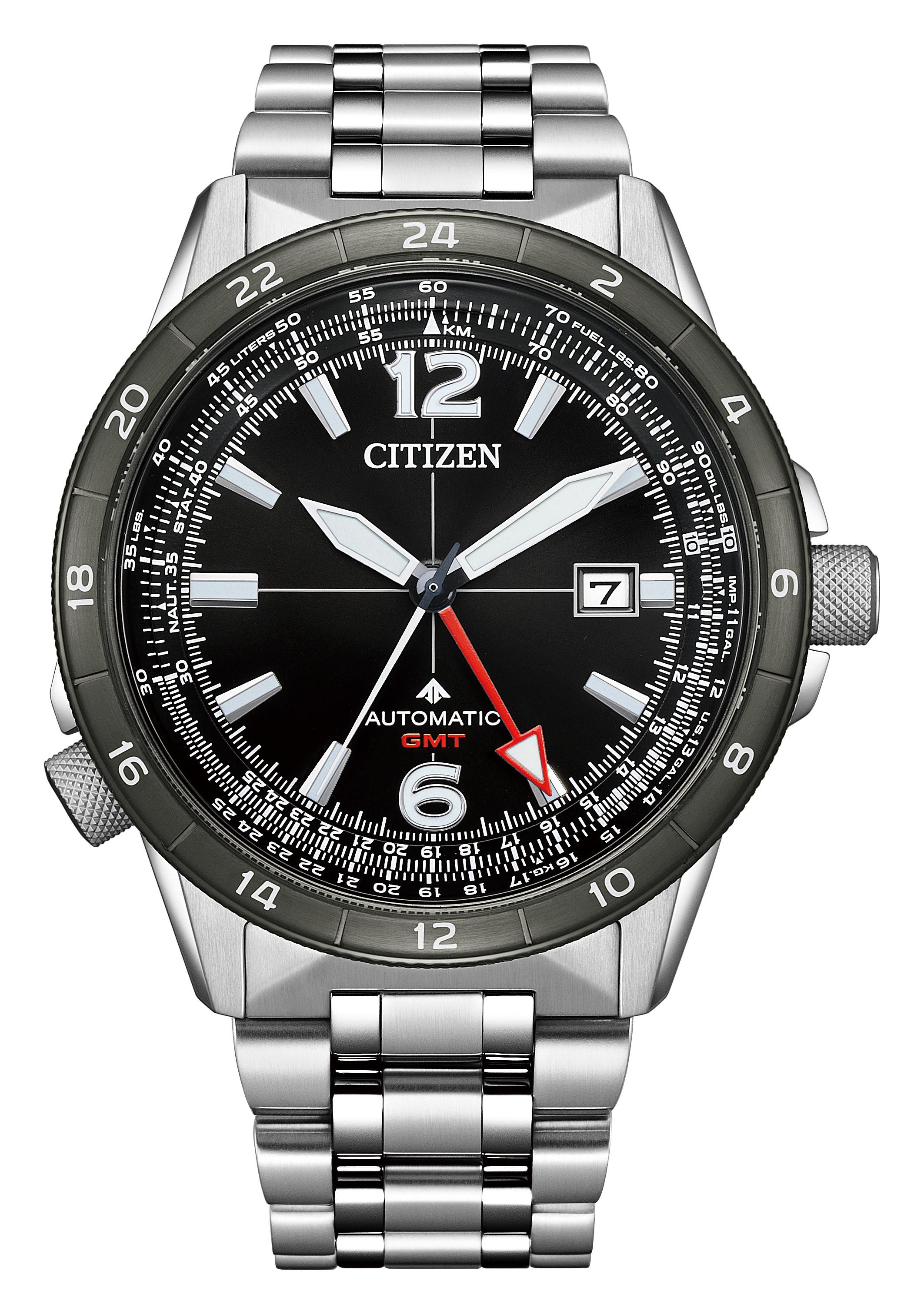 Men's Promaster Air Stainless Steel bracelet watch, Black dial
