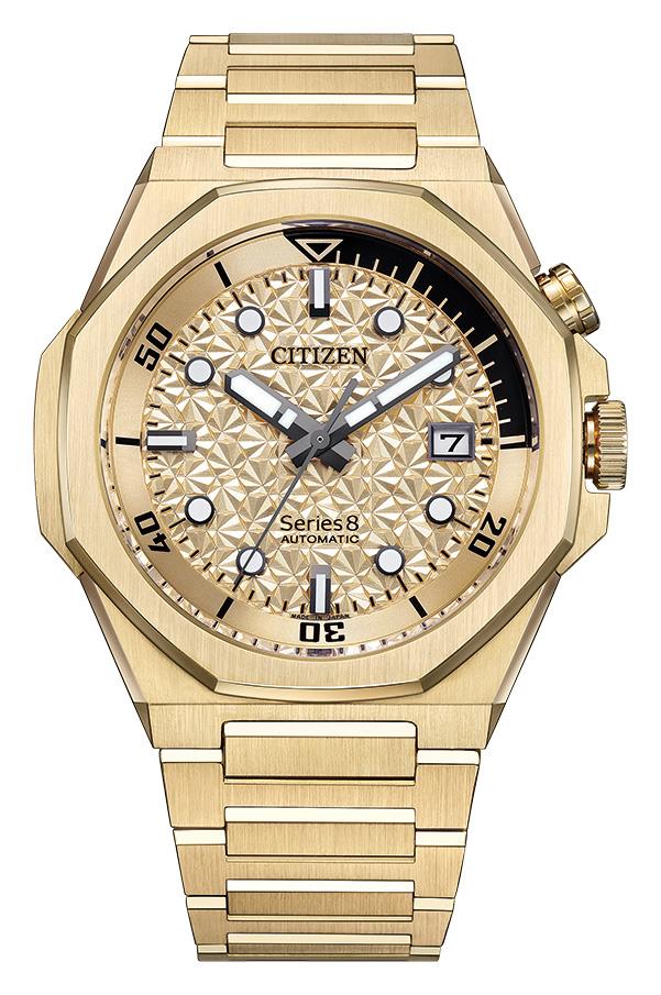 Men's  Series 8 Stainless Steel Bracelet watch, Gold-Tone dial