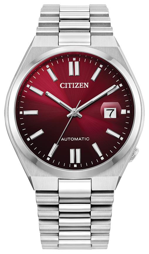 Men's Tsuyosa Automatic watch, Burgundy dial