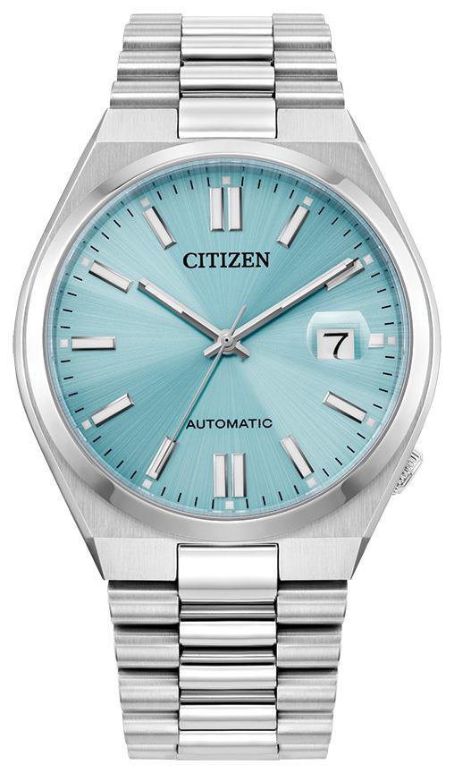 Men's Tsuyosa Automatic Watch, Aqua dial