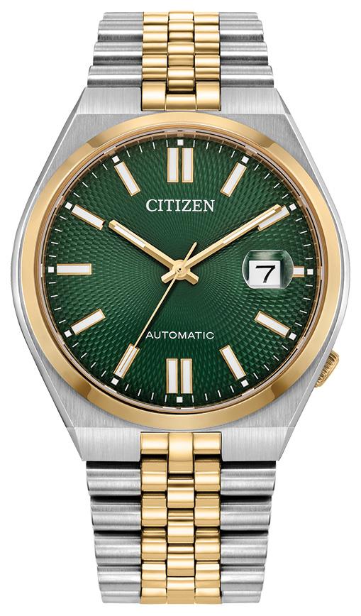 Men's Tsuyosa Automatic  Stainless Steel Bracelet watch, Green dial